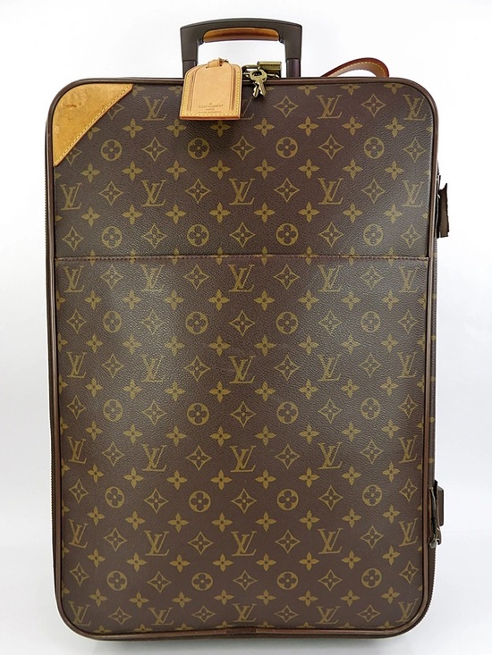 Louis Vuitton Other - Louis Vuitton Brown Monogram Carry-On Suitcase with Leather Trim